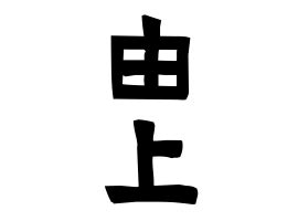 上名字|上の由来、語源、分布